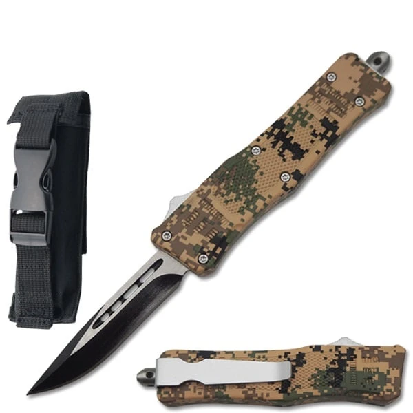 7" Street Walker Out Of The Front OTF Knife - Digital Camo 1 7" Street Walker Out Of The Front OTF Knife - Digital Camo