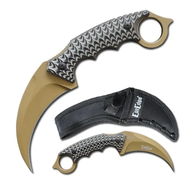 9.25" Tactical Karambit Fixed Blade G-10 Handle Knife 1 9.25" Tactical Karambit Fixed Blade G-10 Handle Knife
