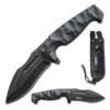 9 Inch Tactical Fixed Blade Full Tang Military Knife With Molle Sheath