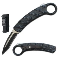 Chained Tactical Auto Karambit Dual Action OTF Knife