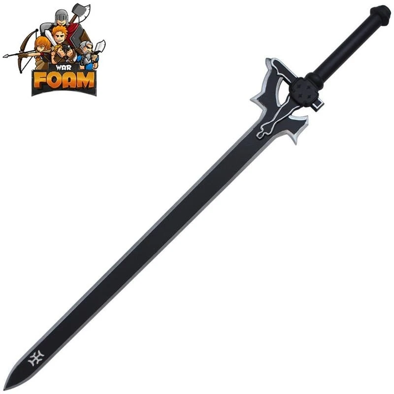 SAO Kiritos Elucidator Anime Foam Sword LARP Cosplay 1 SAO Kiritos Elucidator Anime Foam Sword LARP Cosplay