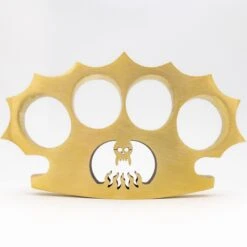 Pure Brass Demonic Skull Knuckle Paper Weight