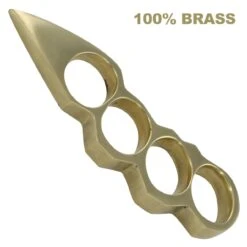 Solid Brass Knuckleduster Novelty Paper Weight Accessory