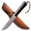 Hunting Knife Full Tang Fixed Blade Knife Damascus Blade