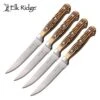Elk Ridge Steak Knife Set 4 Piece Full Tang Knives