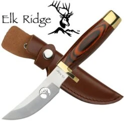 Elk Ridge Wood Handle Hunting Knife