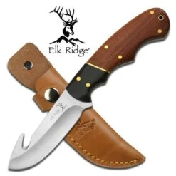 7 Inch Elk Ridge Gut Hook Hunting Knife With Sheath