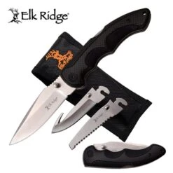 Elk Ridge Inter-changeable Blade Folding Pocket Knife Black