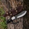 10.17" Hand Forged Steel Custom Handmade Tactical Hunting Skinning Knife