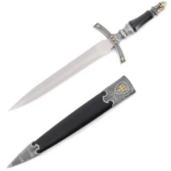 16.5 Inch Royal Arms Medieval Crusader Templar Dagger