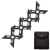 4 Pc Black Four-Pointed X Throwing Ninja Stars Shuriken