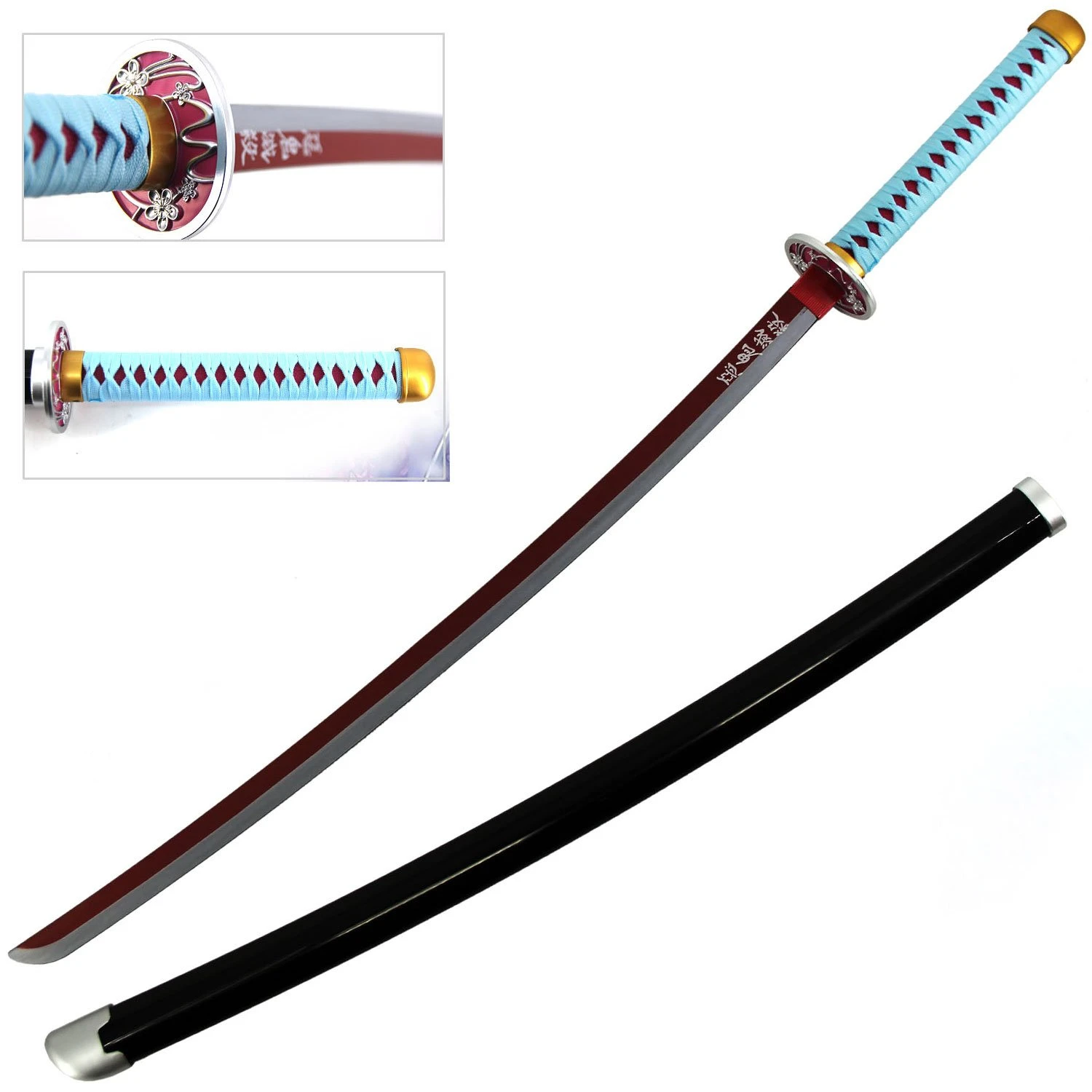 40" ABS Plastic Blade Kanao Tsuyuri Nichirin Katana Samurai Sword Demon Anime 1 40" ABS Plastic Blade Kanao Tsuyuri Nichirin Katana Samurai Sword Demon Anime