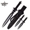 Fantasy Master Dual Blade Fantasy Sword With 2 Throwing Knives
