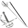 Rapier Sword With Steel Wire Wrapped Handle