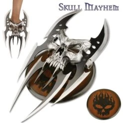Skull Claw Knife With 6 Blades - Plaque