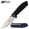 Pocket Knife Frame Lock System 4.75 Inch Black Blue Handle