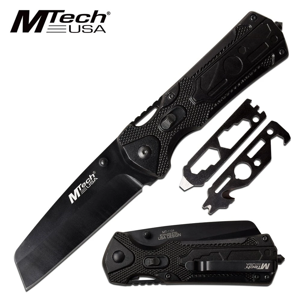 Manual Folding Pocket Knife Hidden Multi Tools In Black Handle 1 Manual Folding Pocket Knife Hidden Multi Tools In Black Handle