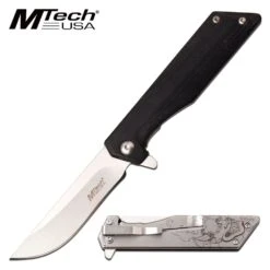 Mtech 7 Inch Manual Folding Pocket Knife Devil Handle