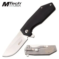Mtech 6 Inch Manual Folding Pocket Knife Snake Handle