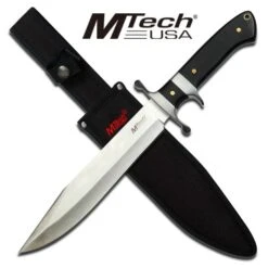 15 Inch Mtech Sub-Hilt Fixed Blade Knife With Wood Handle
