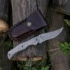 9.14" Damascus Steel Custom Handmade Folding Pocket Knife Engraved Handle