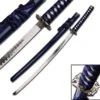 Dragon Samurai Katana Sword - Blue And Black Cord Wrapped Handle