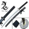 41 Inch Reverse Blade Hand Forged Samurai Katana Sword With Black Scabbard