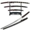Black With Gold Splash Japanese Katana Sword Set