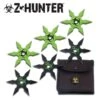 Zombie Hunter 6 Piece Throwing Star Set With Bio Pouch